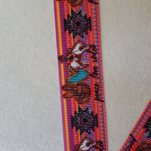 Rodeo Key Lanyard Keys Peace Love Cowgirl Vaquera Cowboy Horse Leopard Bronc - Picture 7 of 11